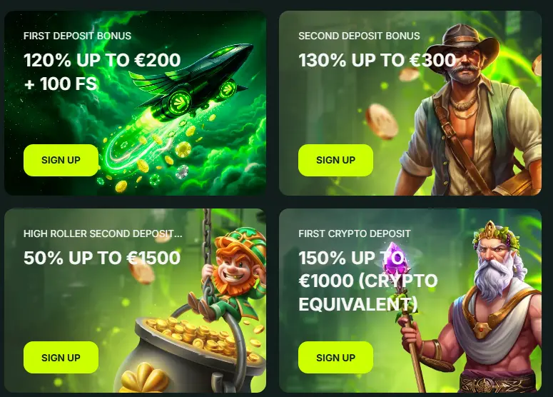 Promotional banners for BetNjet Casino showing deposit bonuses for UK players.
